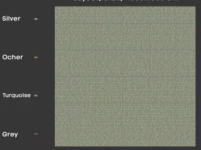 Porcelanosa Fiji Glossy Ceramic Wall Tiles - Vol 2 -Set of 4 Texture