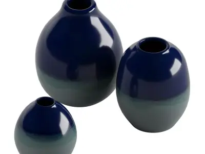 Cobalt Mist vase 3D model