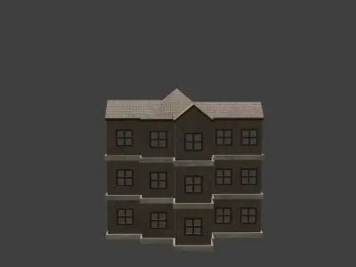 House Model 3 Low-poly 3D model