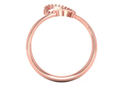 Solitaire Wedding Engagement Women Light Weight Rings 3D print model order