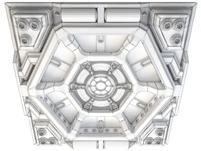 Space Station Ceiling - Large 3D model