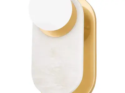 Zora Brass Wall Sconce 3D Mode 3D model