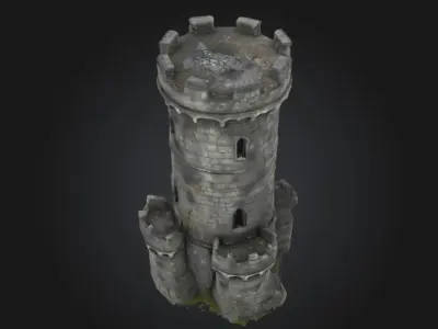 Stone Fortress Tower 3D print model