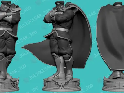 Street Fighter - M Bison Shadaloo dictator 3D print model