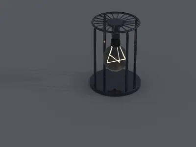 incandescent table lamp 3D model