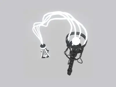 SciFi Flail A09 Black Camouflage - Sci Fi Weapon Design Low-poly 3D model