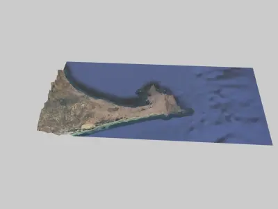 DAKAR City Low-poly 3D model