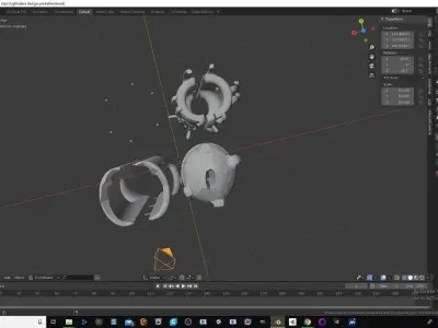 3D Printable Light sabre dark side hilt 3D print model