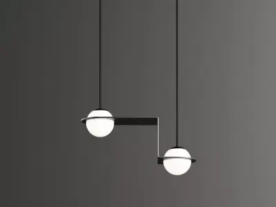 Ceiling light 3D model 12
