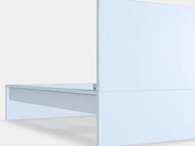 MALM High bed frame 2 Low-poly 3D model