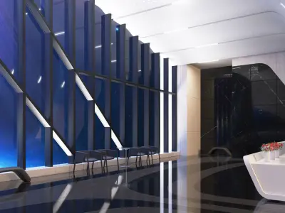 Sci-fi interior 02 - 1000 Museum 3D model