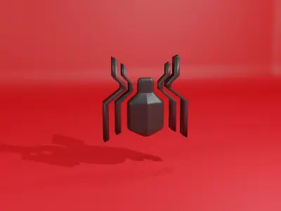 Spiderman far from home 2019 logo 3d model 3D model
