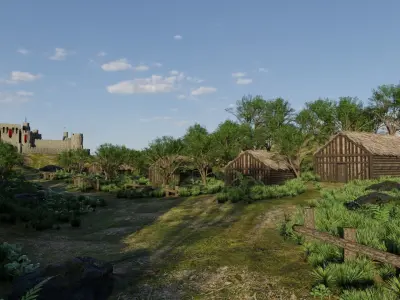 Path to Castle Scene v2 3D model