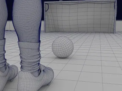 Favela Soccer Field 3D model