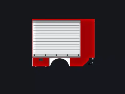 Adik TSF Aufbau Low-poly 3D model