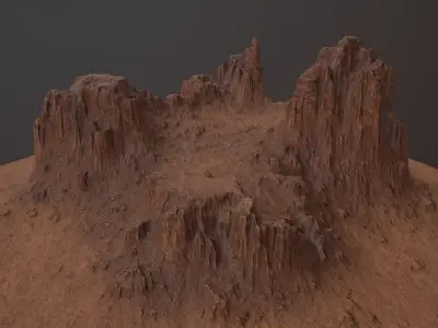 CANYON ROCK PBR Low-Poly Low-poly 3D model