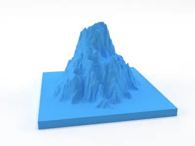 Mountain 3D print model