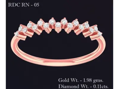 Women Ring 3D print model 43