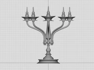 oil lamp  3D model buy