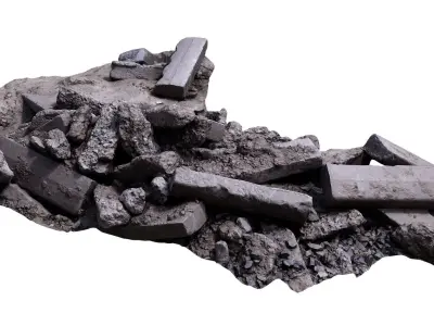 Construction garbage spscan 5 Low-poly 3D model