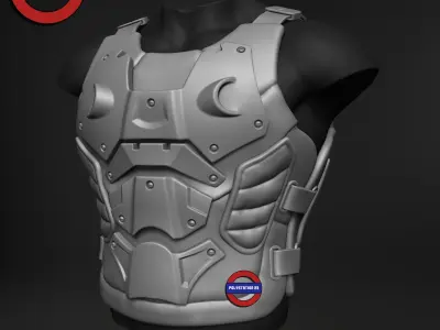 Sci fi character Torso armour v7 highpoly zbrush 3D model
