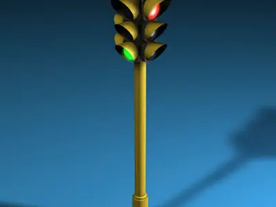 Traffic lights 3D model