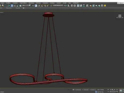 Modern Simplicity LED Pendant  Low-poly 3D model