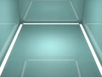 Sci Fi Room Low-poly 3D model