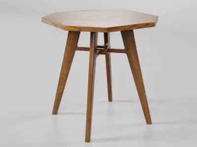 Octagon Table CG83 3D model