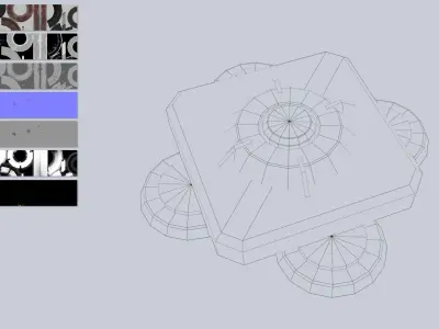 Sci fi trap Low-poly 3D model