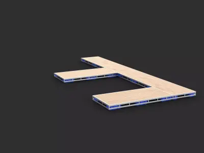 floating docks 3D model