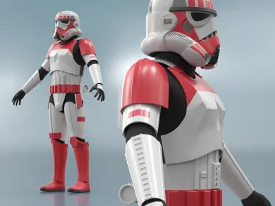  Star Wars Shock Trooper Rigged 