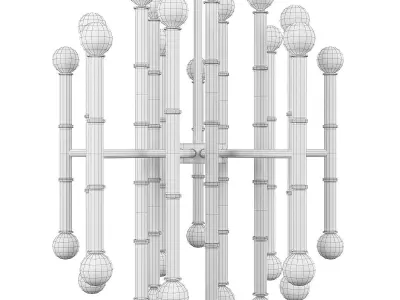 MEURICE CHANDELIER Low-poly 3D model