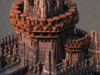 Celtic Fortress Kit bash 3D model