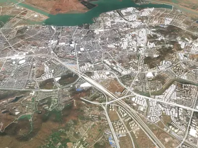 Cityscape Zhenjiang China 3D model