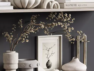 Decorative set 38 3D model shop