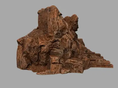 buda 5 hindu statue Low-poly 3D model