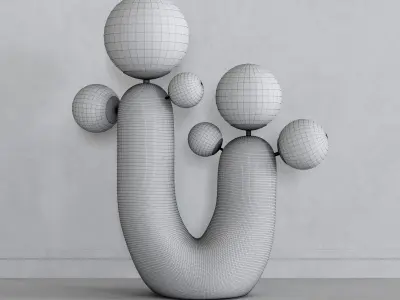 Cactus lamp 3D model