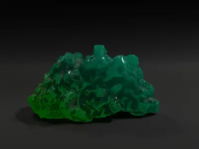 Crystal Rocks  game ready Low-poly 3D model