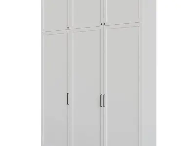 Wardrobe1 wardrobe with three doors 3D model