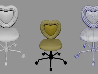 Chair MAYA Low-poly 3D model