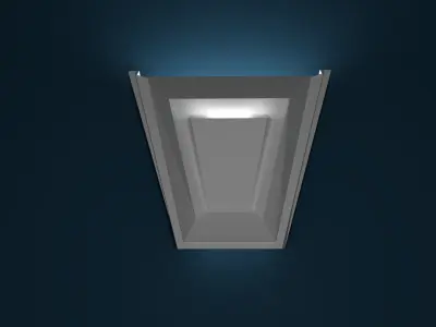 sconce wall light Low-poly 3D model