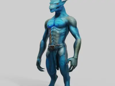 DRAGON WARRIOR CREATURE 3D model