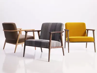 Zio Lounge Chair 3D model