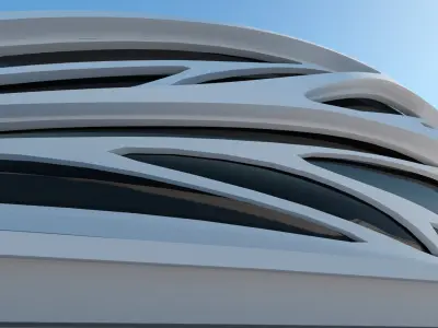  Conceptual stadium of the future 