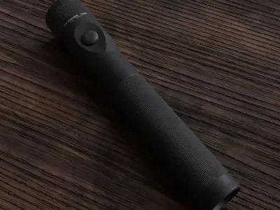 Flashlight stinger LED Low-poly 3D model