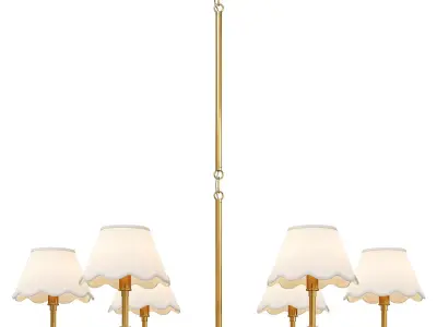 Serena and Lily chandelier Larkspur 3D model