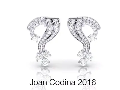 The Tourist Earrings  CAD MODEL as seen in the Hollywood Movie 3D print model