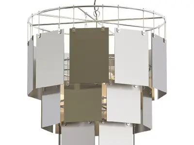 marilyn-chandelier-large-stainless-steel modern pendant light... 3D model