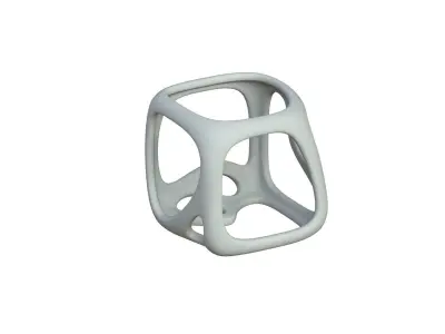 SciFi Cube Object No 16988 Low Poly Shape Texture